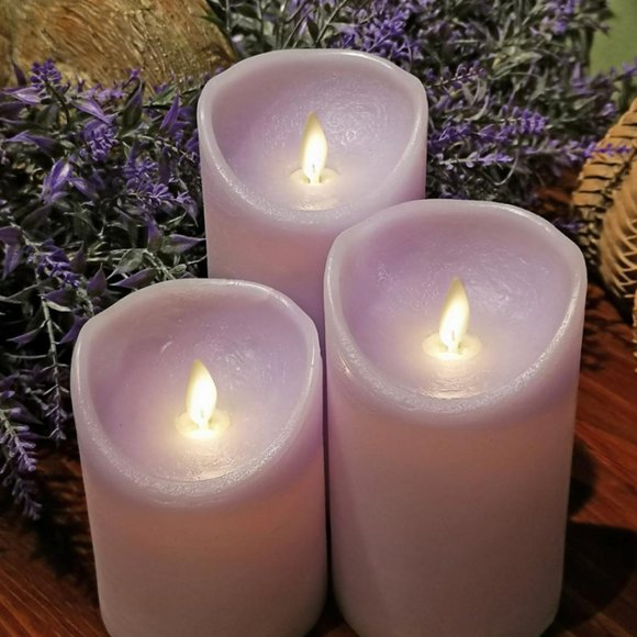 Fantastic Craft Other Flameless Flickering Wick Pillar Candles Set